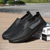 Lightweight Breathable Men's Slip-On Casual Shoes | Cushioned Comfort, Durable for Outdoor Fishing, Park Strolls & Summer Daily Wear - Black