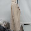 Corduroy Women Coat Autumn Winter Solid Color Long Sleeve Coats with Pockets Buttons Business Lady Outwear