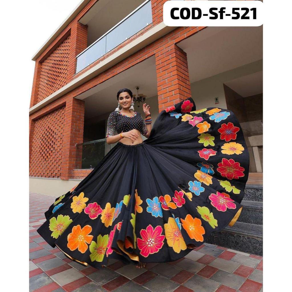 New Launching Navratri Special Real Mirror Work Lehenga Choli