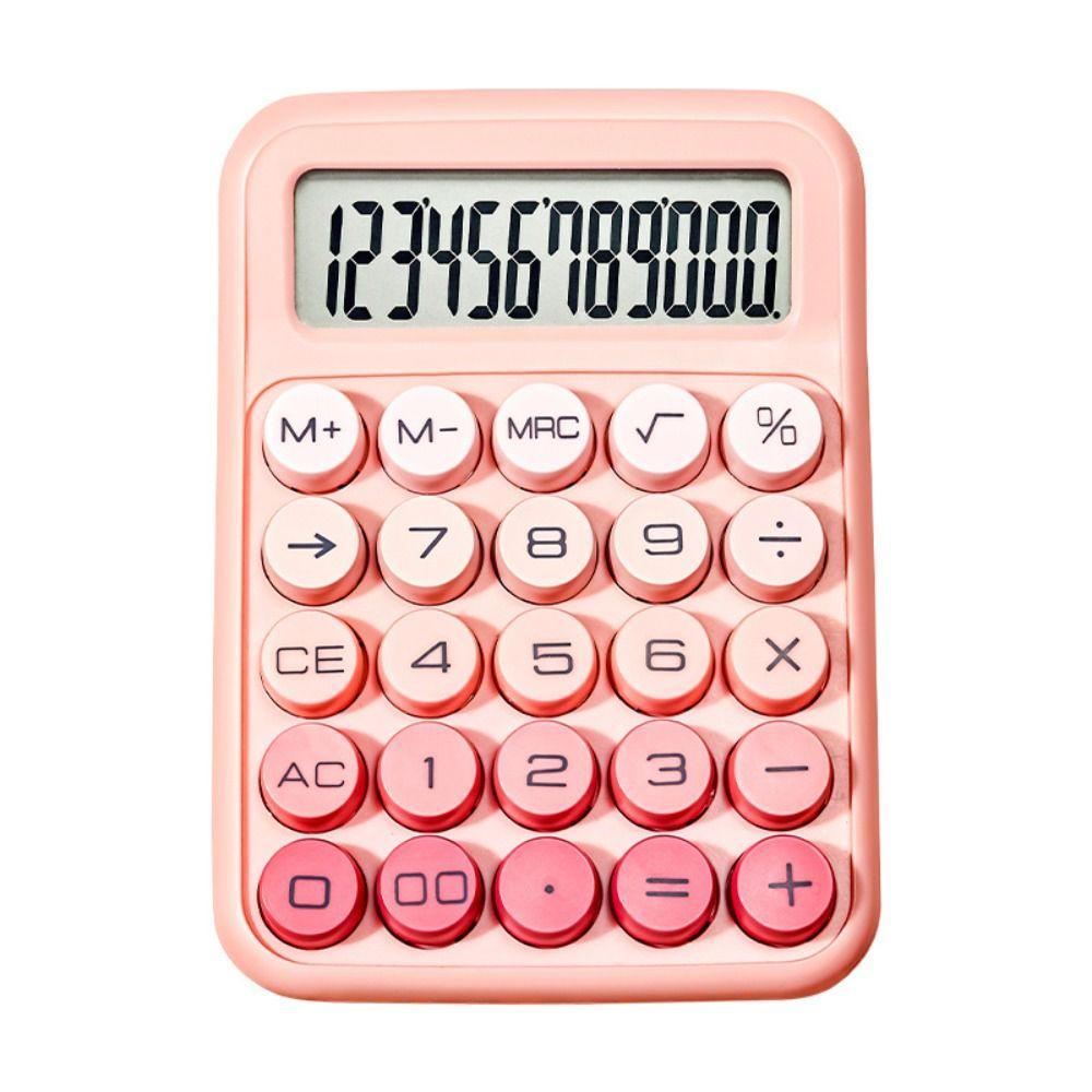 Large Display 12 Digit Calculator Gradient Color Scientific Calculator  Office Financial Use