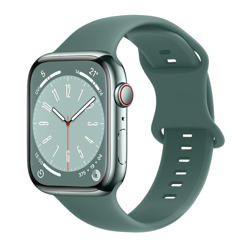 Apple Watch Silicone Sport Strap with Figure 8 Buckle for iWatch 11 Ultra/S10 Unity Flower Design