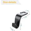 Car Seat Hook Multifunctional Car Clips Front Seat Headrest Storage Rack Auto Fastener Hangers Car Storage Interior Accessories