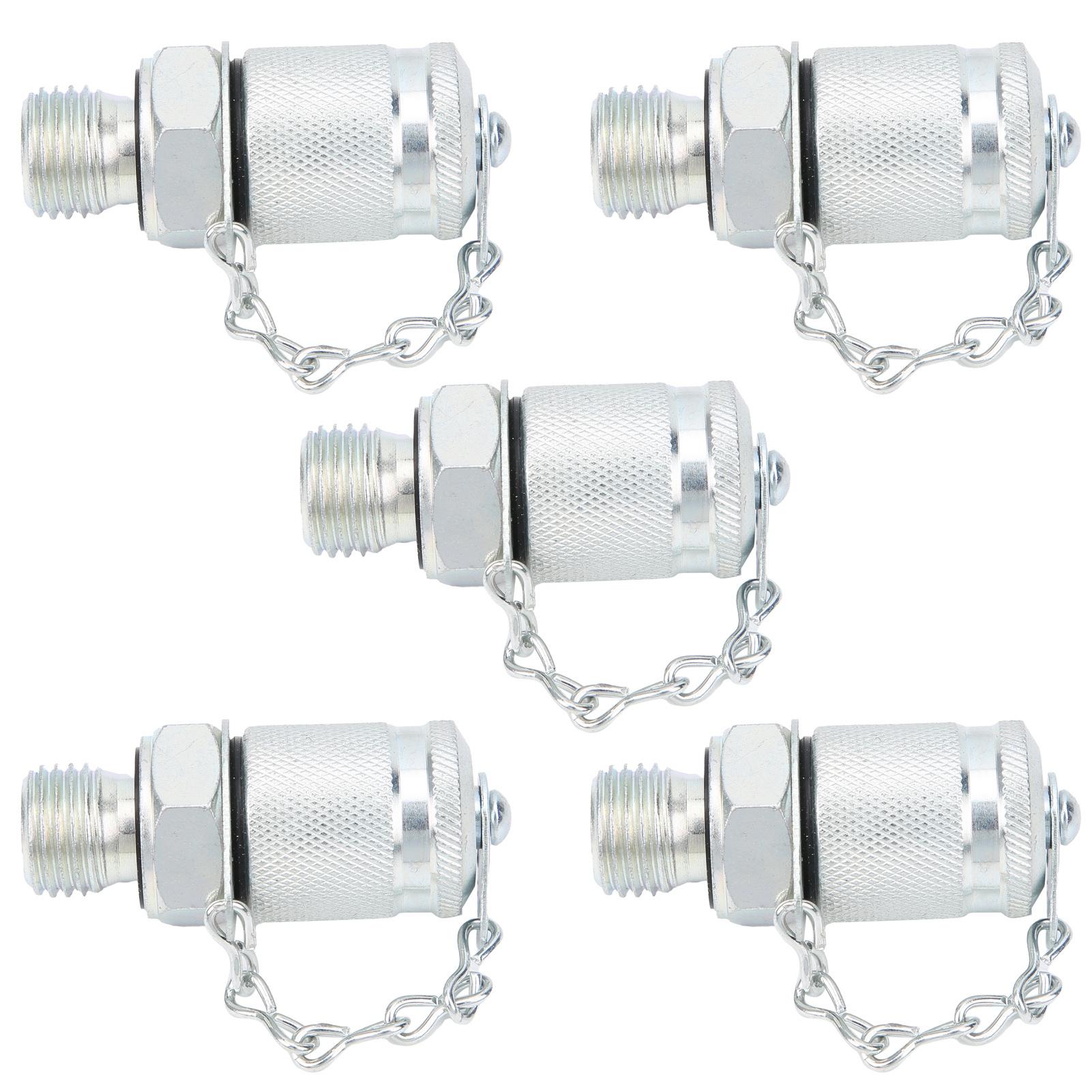 

5 шт. Гидравлический испытательный адаптер резьбовая испытательная муфта соединители измерение давления PTPPTM10 x 1,25