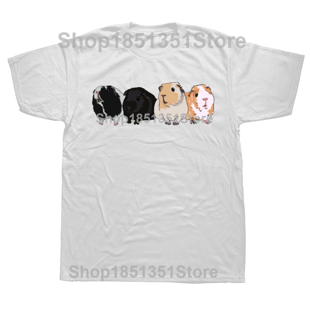 Funny Guinea Pig Graphic Tshirts Men Womens Fashion Casual Tshirt 100 Cotton Loose Oversized T Shirt