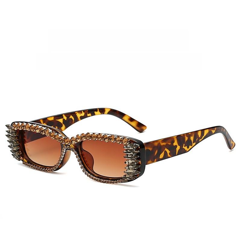 Womens Square Pc Sunglasses With Gradient Lenses For Festivals And Casual Wear