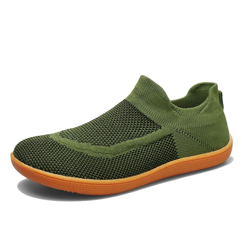 Mesh Herren Barfußschuhe Atmungsaktiv Zero Drop Sohle Casal Sneakers Herren Weite Passform Freizeitschuhe Übergröße 39-46