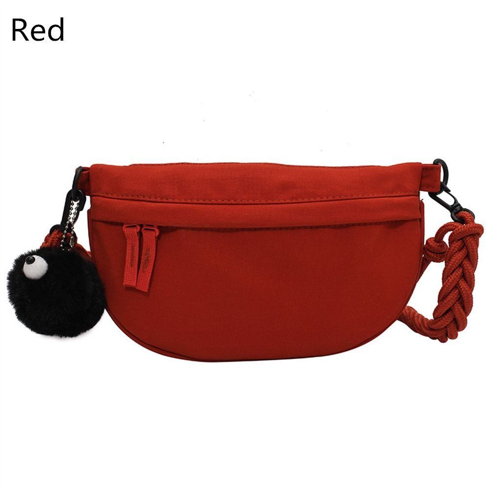 Casual Canvas With pendants Shoulder Bags Messenger Bag Crossbody Bag Underarm Bag красный