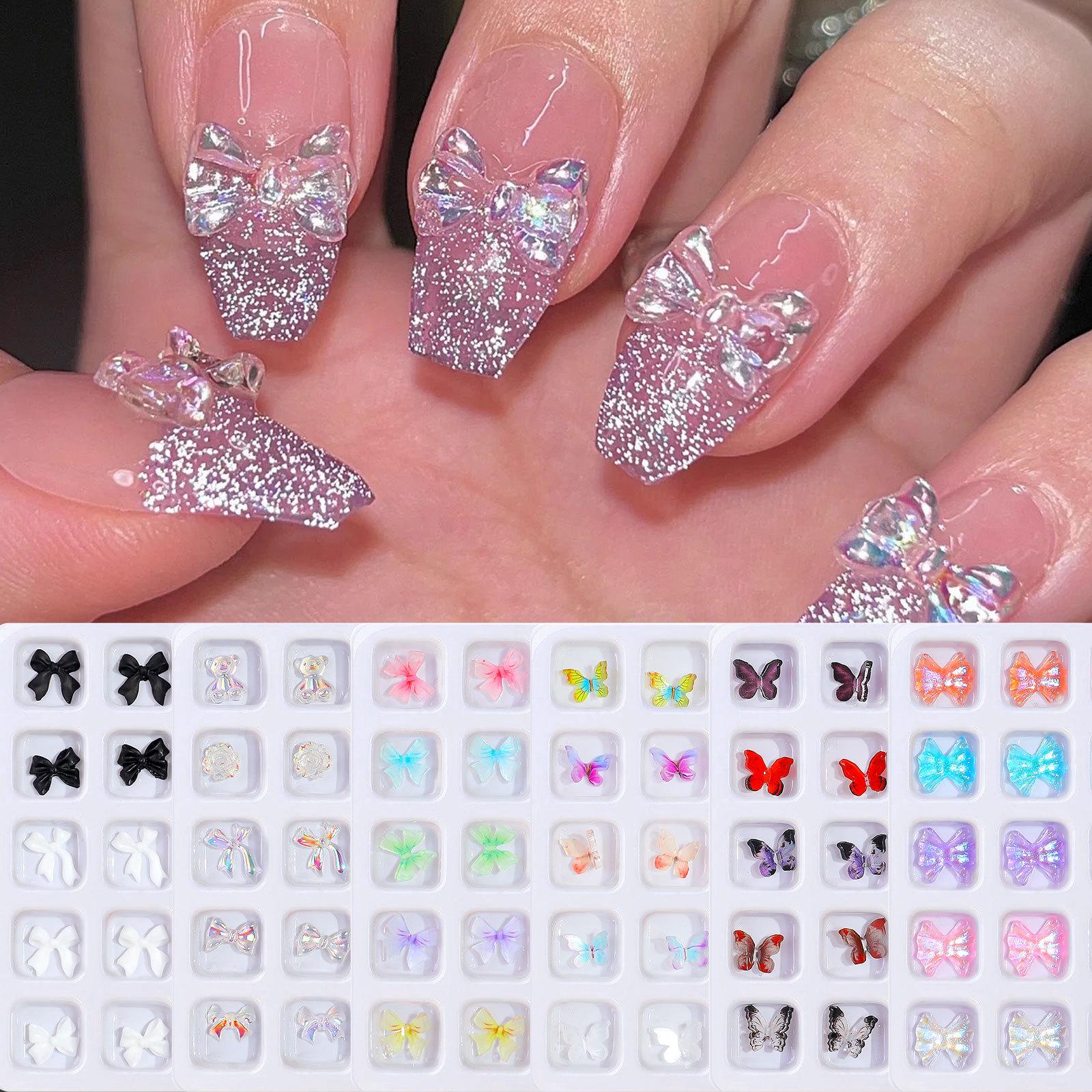 

3D Iridescent Butterfly Resin Nail Art Decorations