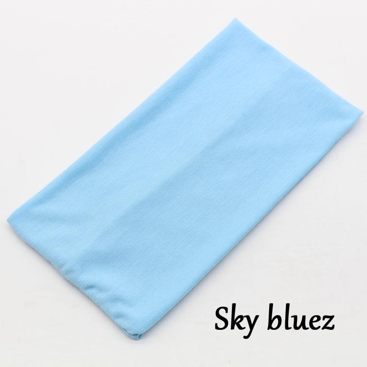 Bandeau large pour femme couleur bonbon style coréen: Bandeau de Sport Yoga Élastique Printemps/Été 2023