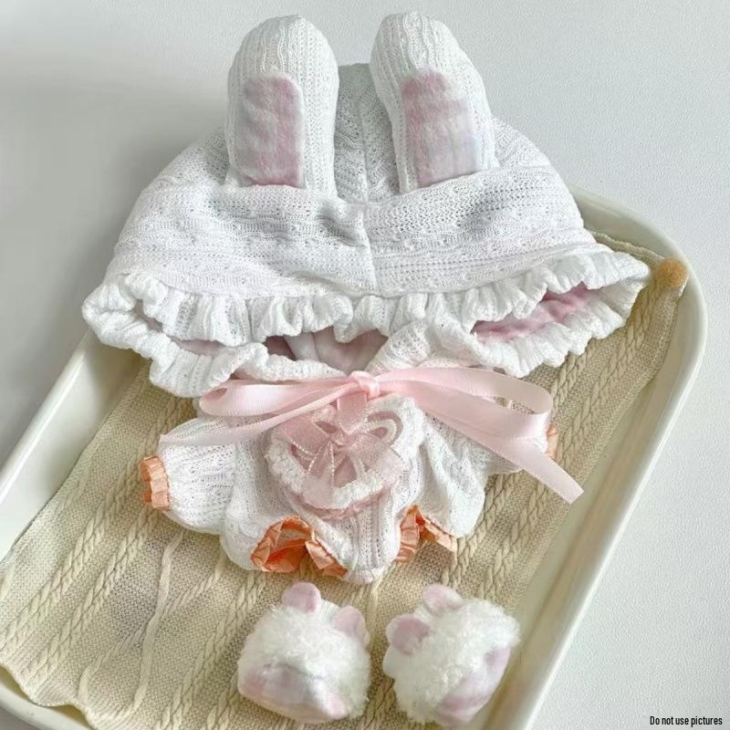 

Наряд для куклы из хлопка 20 см: Милый вязаный комбинезон, шапочка и пинетки для нарядной плюшевой куклы 20cm