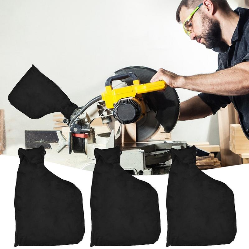1/4pcs Anti-dust Cover Bag Belt Sander Black Dust Collector Bags For 255 Miter Saw Belt Sander Power Tool Accessories