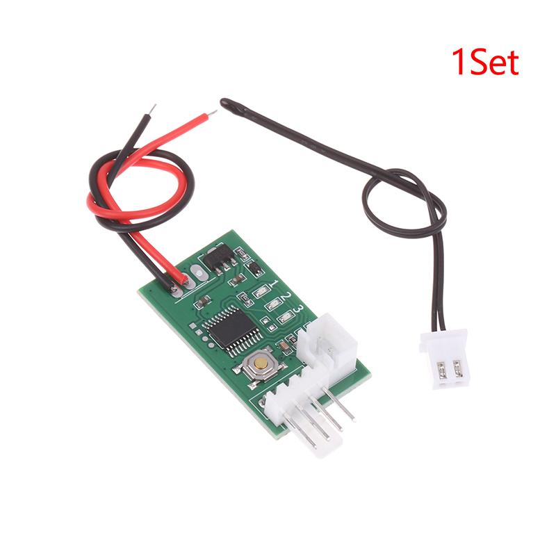 

1/3/5pcs DC12V PWM Controller Fan Speed Governor Equipped With Temperature Probe For Computer Case Fan Control