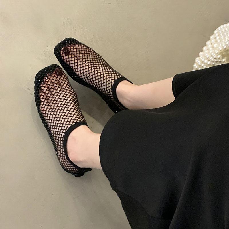 

Мода Мода Сетчатая Обувь Слипоны Женские Балетки С Обувью Роскошные Женские Неглубокие Дышащие Квадратный Носок Женские Балетки Обувь 35 чёрный