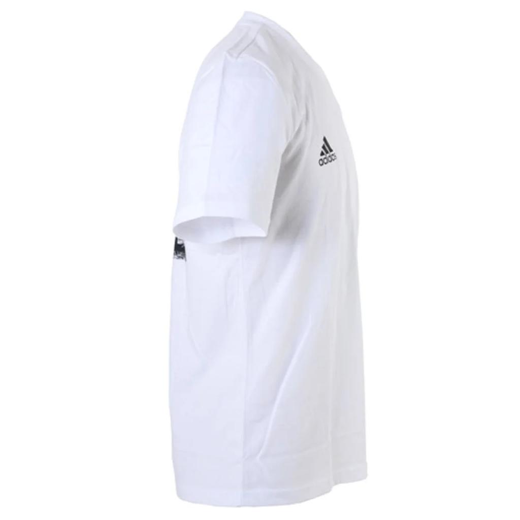 Adidas Round Neck Solid Color Short Sleeve T-Shirt Unisex Tops White FJ6227