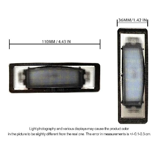 2pcs Car Canbus Error-Free Led License Number Plate Lights White For Kia Optima K5 Optima Hybrid Sportage Proceed GT Soul SK3
