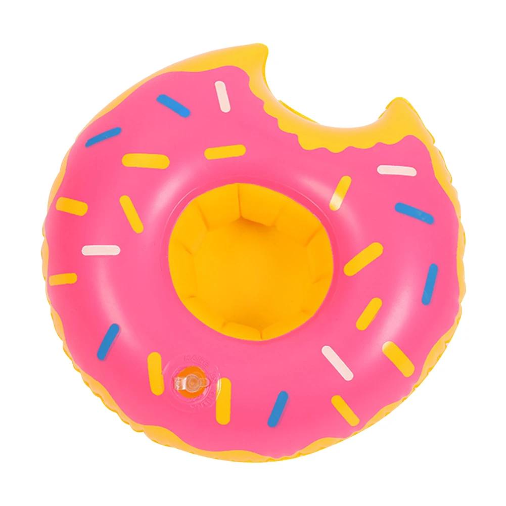 Portabicchieri Galleggiante Ciambella Sottobicchieri Galleggianti Ciambella Multicolore Porta Bicchiere per Bevande Portatile Galleggiante per Bevande Festa in Piscina