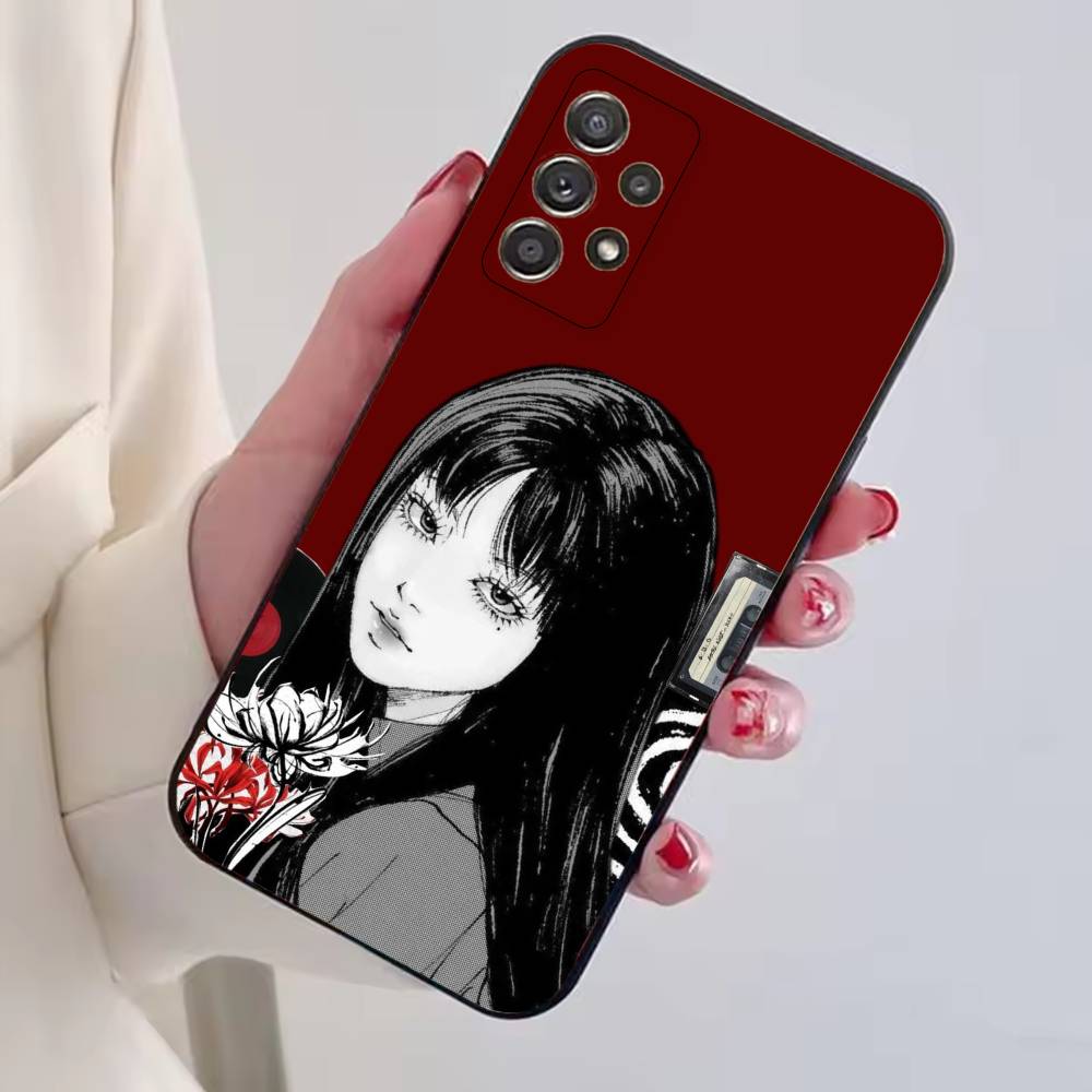 

Terror Art Tomie Hard Phone Case Black Silicone Soft For Samsung S25,S24,S21,S22,S23,S30,Ultra,S20,Plus,Fe,Lite Samsung S21fe