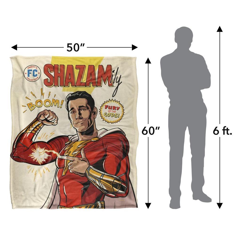 Shazam Comic Blanket