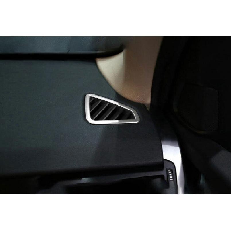 For BMW 3 4 Series GT 2013- ABS Silver Dashboard L&R Air Outlet Vent Trim