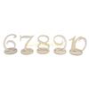 10 Pieces Wooden Table Numbers Table Numbers 11-20 Wooden Numbers with Holder Base Standing Wooden Wedding Decorations Top Sale