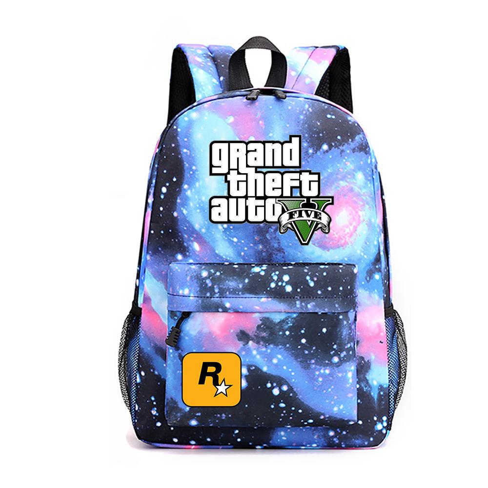Anime Game Merchandise Grand Theft Auto Schooltas Oxford Stof Rugzak Student Rugzak