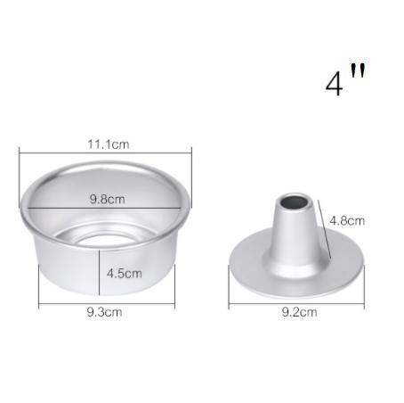 Cake Pan Aluminum Alloy Round Hollow Chiffon Cake Mold Angel Food Cake Pan Baking Mould with Removable Bottom