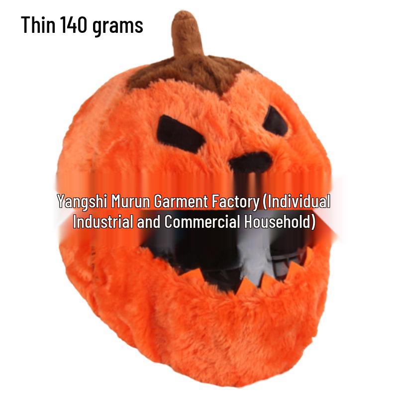 Motorcycle Helmet Decoration: Cartoon Rabbit, Toothless, Pumpkin Head Covers