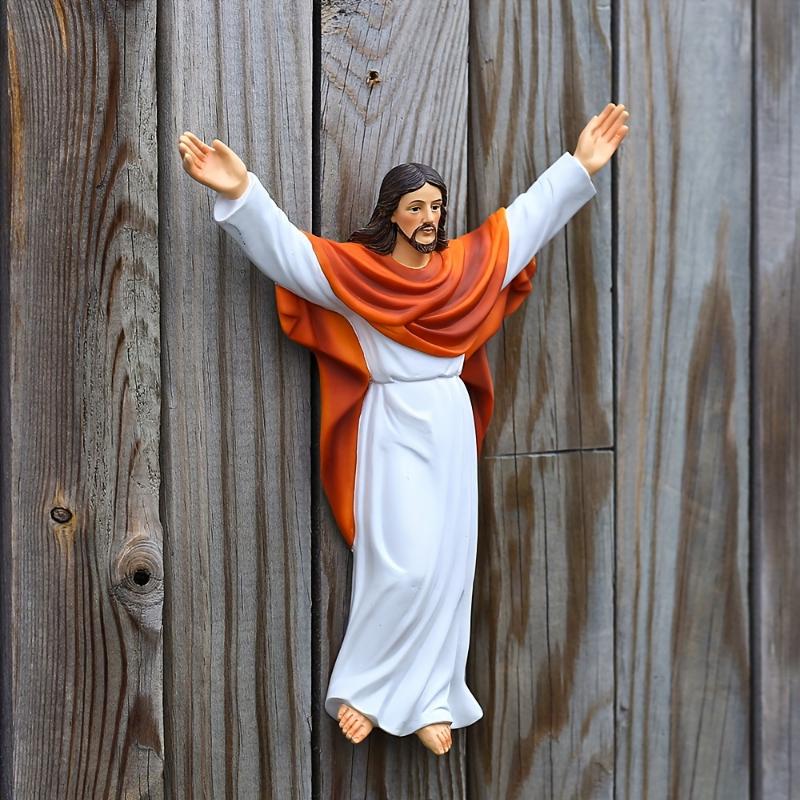 Jesus-Ikonen, religiöse Dekorationen, religiöse Statuen, Geschenke, christliche Heimdekorationen, Gartendekorationen für draußen, Weihnachtsdekorationen
