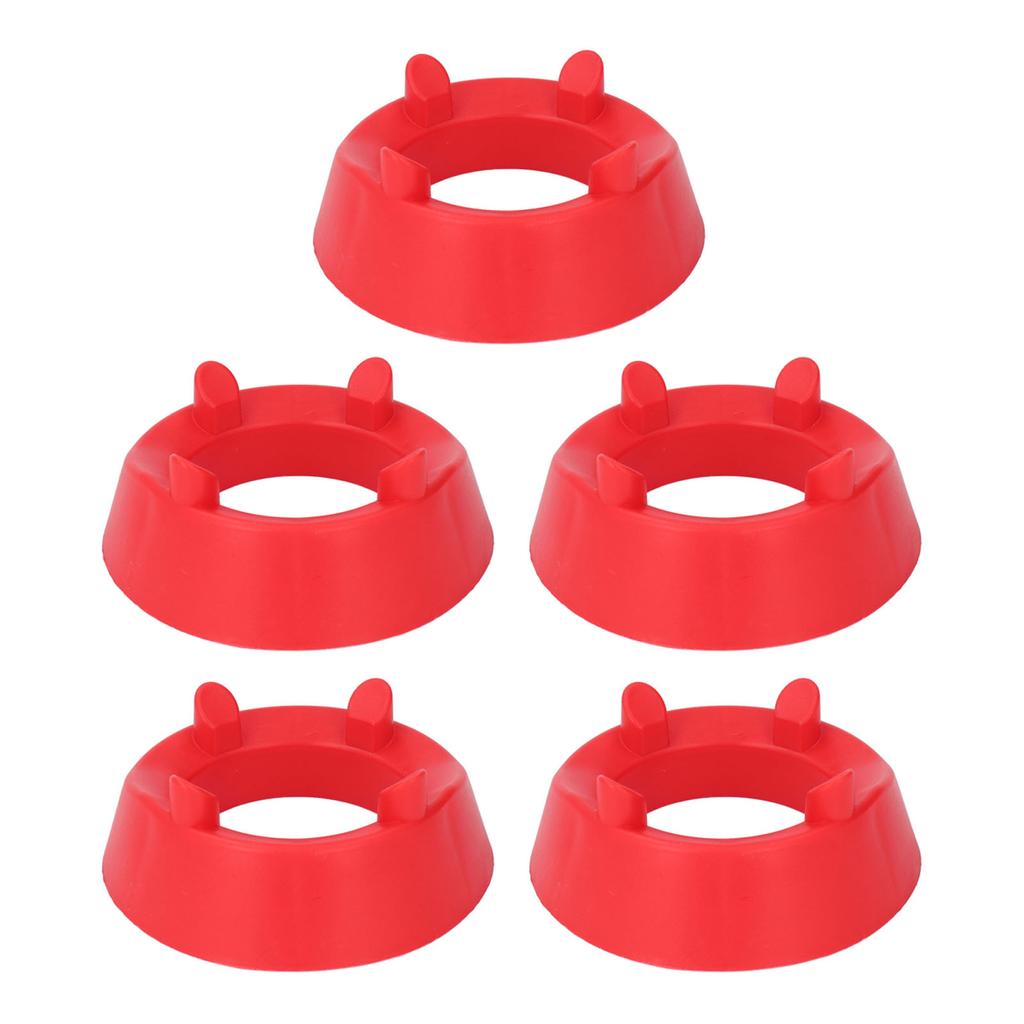 5 Stück Runder Ball Ausstellungsständer Kunststoff Ballhalter für Fußball Basketball Volleyball Rugby Rot