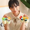 Girl Holding Bouquet Doll Plush Toy Flower Pot Bouquet Pendant Girl Bag Keychain Doll