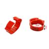 100Pcs/Color Adjustable Chicken Foot Rings Inner Diameter Size 2~2.4cm Chicken Poultry Flexible Retractable Foot Rings 8 Colors