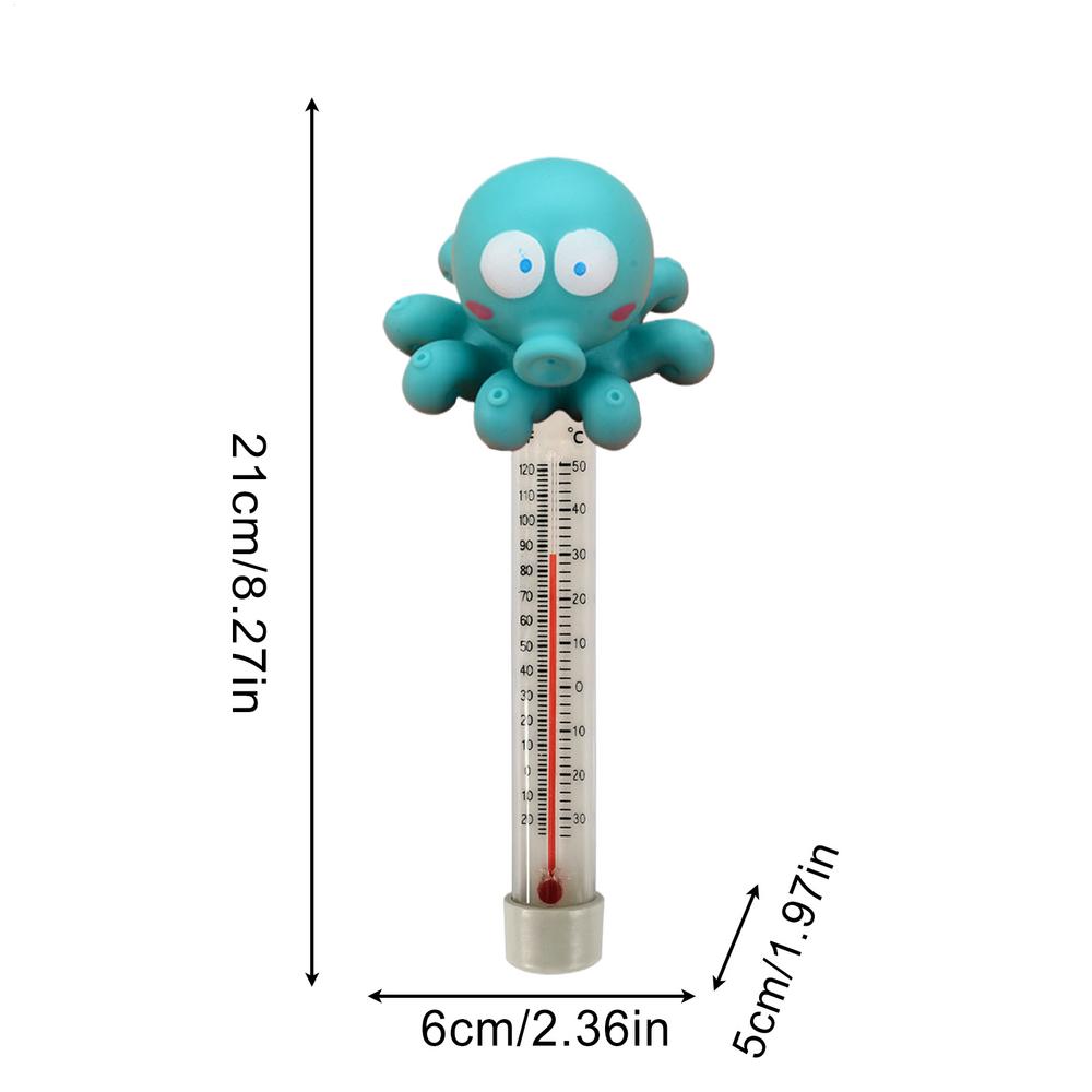 Cartoon Pattern Floating Thermometer Accurate Portable Pool Water Temperature Meter Shatter Resistant For Swimming Pool Aquarium