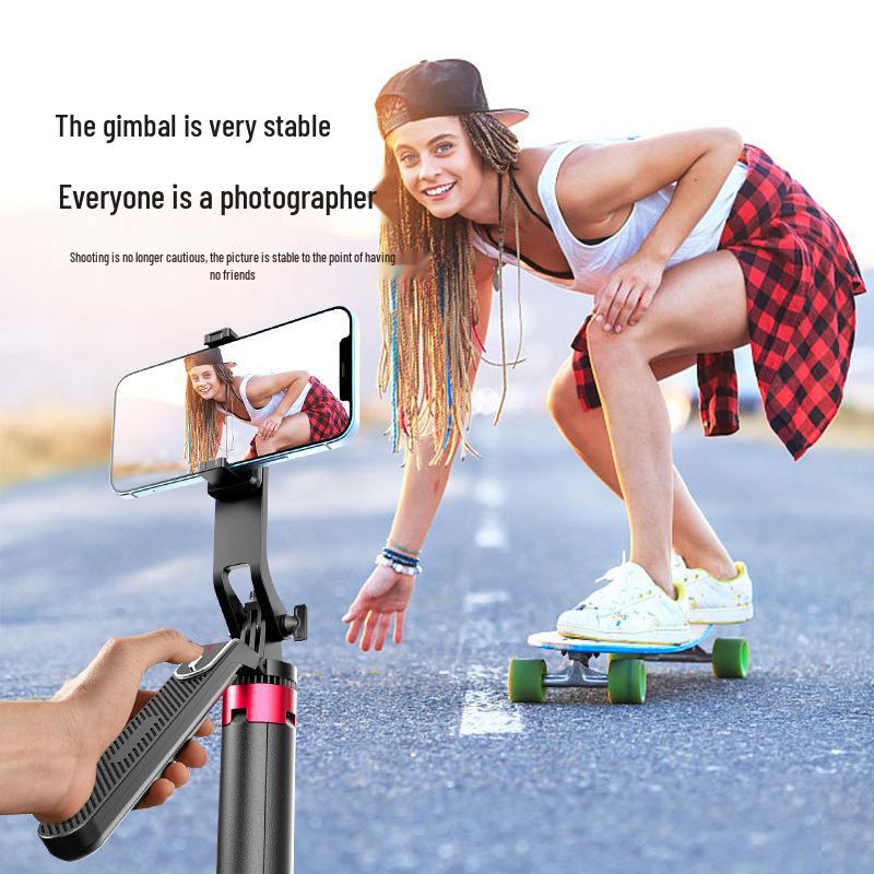 1.8m P185 Anti-Shake Stabilizer Gimbal for GoPro - Multi-Function Selfie Stick & Aluminum Alloy Tripod for Live Broadcast