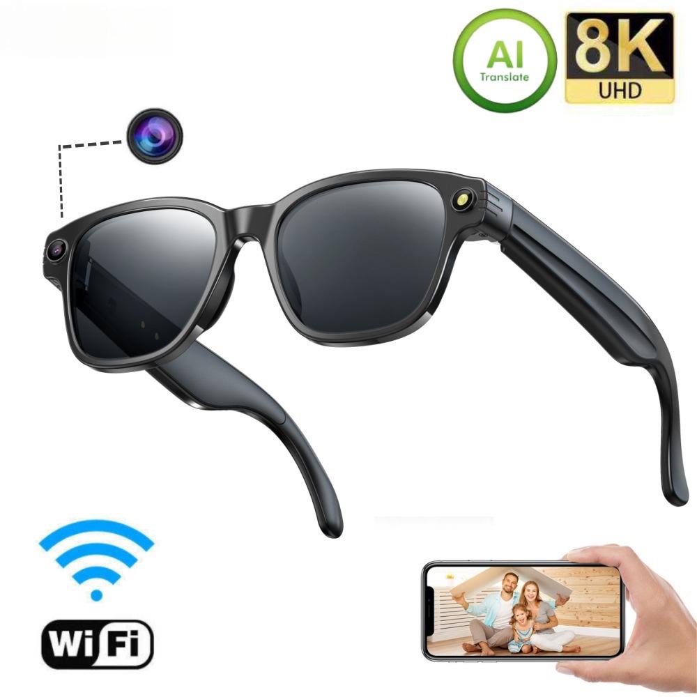 AI Translation Smart Glasses: 800W HD, Real-Time Translation, Photo Capture & Object Recognition