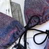 Bikini Set Bandage Lesklá dvoudílná sada plavek pro ženy Sexy špagetová ramínka