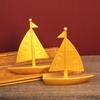 Brass Smooth Sailing Sailboat Creative Office Desktop Decoration Craft Opening Gift Ornament