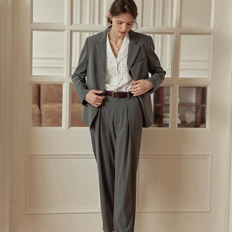 Simpeulleteulo Ashley High-Waisted Trousers_ 2 Colors