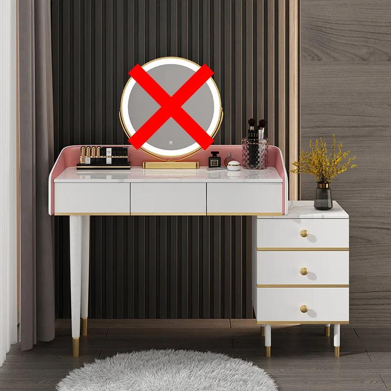 The Nordic Dresser Small Family Model Bedroom Contemporary Contracted with Lamp Light Decoration Lacquer That Bake Makeup Table