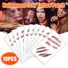 Halloween Zombie Acars Tatuaje Impermeabil 3D Bite Mark Tatuaj Autocolant Cu Sânge Scab Fals Costum Special Gât Mic Tatuaj Fals