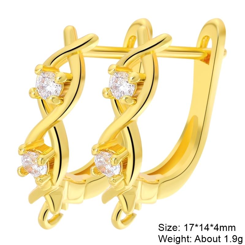 Juya 2 4 Pcs/Lot DIY Anti-Allergy Gold Silver Plated Schwenzy Fastener Ear Wire Hooks Women Earrings Accessories Supplies