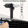 Professional Rivet Gun Adapter - Rivet Attachment for Cordless Screwdrivers and Drills - Easy Processing for Rivets
