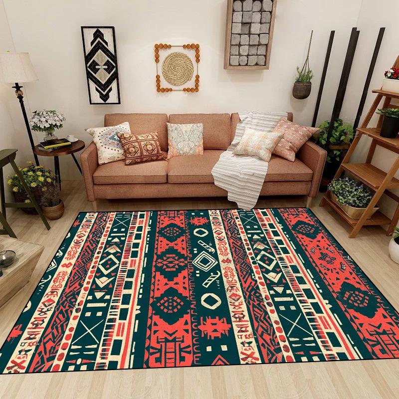 Turkish Bohemia Carpet Washable Non-slip Rug for Bedroom Living Room Home Sofa Decoration Large Decor Floor Fluffy Mat Gift