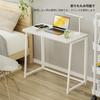 WOHOMO Small 80cm Wide Folding Computer Compact Study Desk with Folding Desk for Office or Perfect for Living or Home Simple Stylish Desk, Hooks,