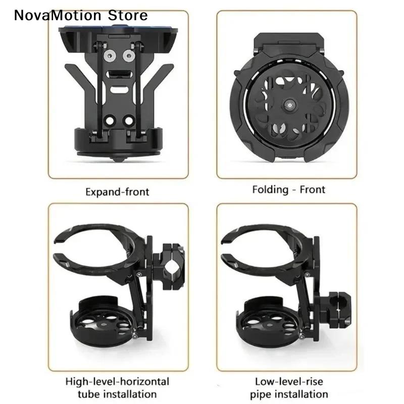 Motorfiets Bekerhouder Verstelbare Stuur Drinkhouder Opvouwbaar Waterflesrek voor Motorfiets Fiets ATV Fiets Fleshouder