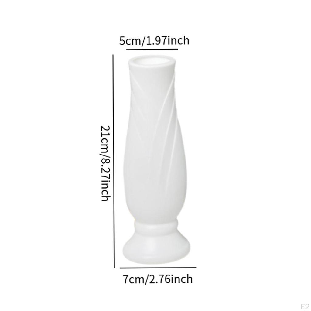 Decorative Unbreakable Modern Collectible Bud Vase for Indoor Farmhouse Restaurant Entryway
