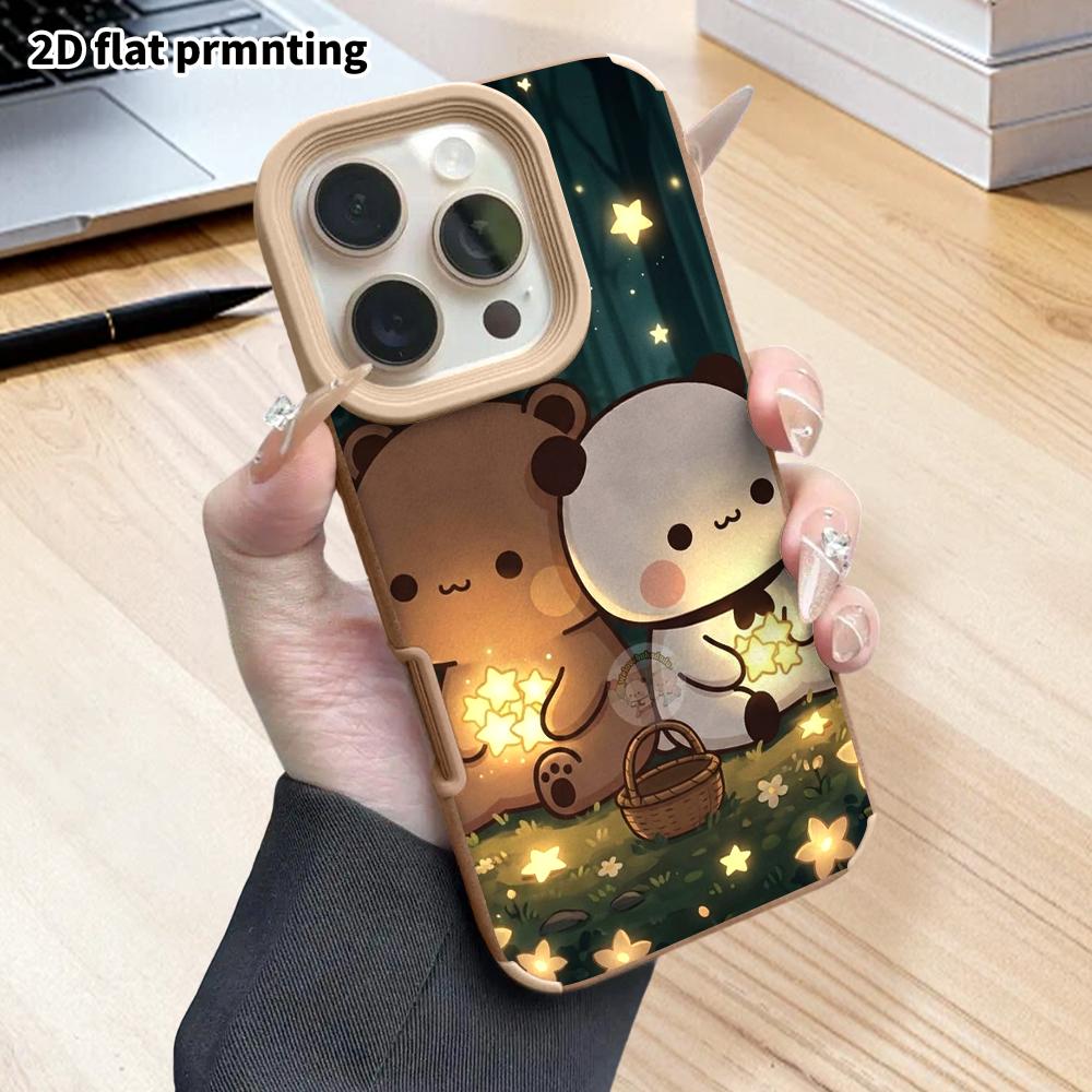 Phone Case: 2D flat lambskin suitable for iPhone 18, 17, 16, 15, 14, 13 Pro film protective case, cartoon characters, Christmas and Halloween gifts