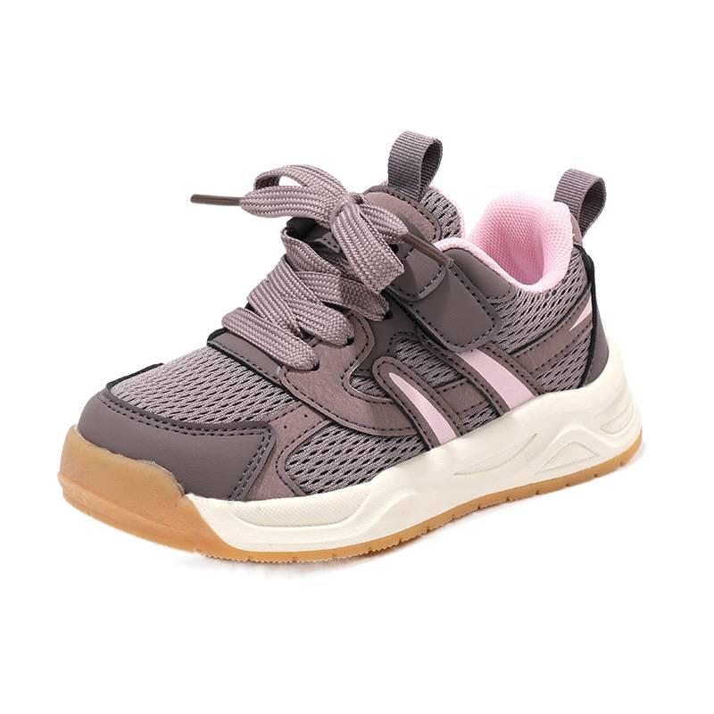 Boys Running Shoes Mesh Breathable 2025 Autumn New Children's Sports Shoes Soft Sole Non-slip Girls Comfortable Trendy Shoes