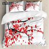 Kirschblüten Tagesdecke Abdeckung Japanischer Kirschbaum Rosa Floral Frühling Vintage Kulturelle Naturlandschaft Schlaf Bettwäsche Paket Damen Mädchen