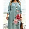 Autumn and winter women's long-sleeved casual dress