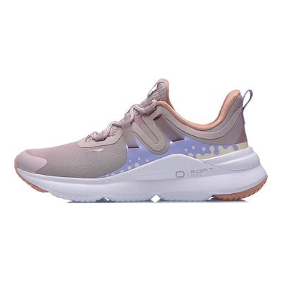 Li Ning Soft Plus Amortyzujące Antypoślizgowe Buty Sportowe Damskie Sneakersy Jasnofioletowe ARHR024-2